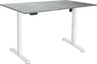 ErgoSmart Electric Desk Slim 1380х800х18 мм (бетон чикаго/белый)