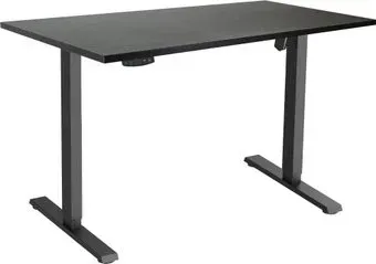 ErgoSmart Electric Desk Slim 1200х650х25 мм (эвкалипт темно-коричневый/черный)