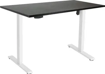 ErgoSmart Electric Desk Slim 1200х650х25 мм (эвкалипт темно-коричневый/белый)