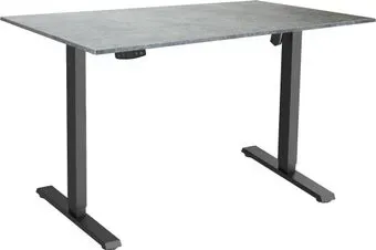 ErgoSmart Electric Desk Slim 1200х650х18 мм (бетон чикаго/черный)