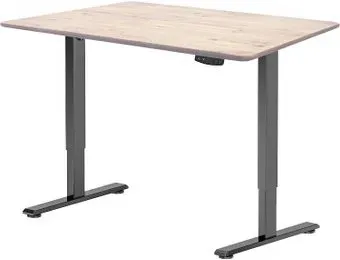 ErgoSmart Electric Desk Light 1200х600х27 мм (прямой край, дуб беленый/черный)