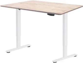 ErgoSmart Electric Desk Light 1200х600х27 мм (прямой край, дуб беленый/белый)
