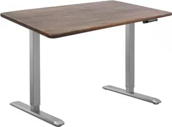 ErgoSmart Wooden Manual DESKFIT DF100 1200х600х27 мм (прямой край, дуб мореный/серый)