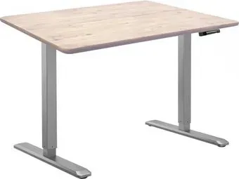 ErgoSmart Wooden Manual DESKFIT DF100 1200х600х27 мм (прямой край, дуб беленый/серый)