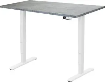 ErgoSmart Unique Ergo Desk 1200x650x25 мм (бетон чикаго/белый)