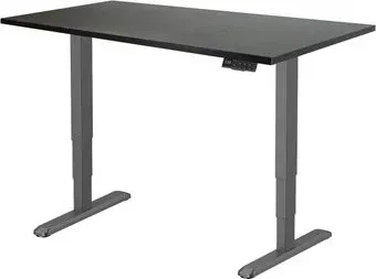 ErgoSmart Unique Ergo Desk 1200x650x25 мм (эвкалипт темно-коричневый/черный)