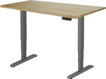 ErgoSmart Unique Ergo Desk 1200x650x25 мм (дуб натуральный/черный)