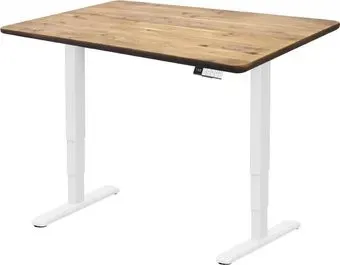 ErgoSmart Wooden Unique Ergo Desk 1300х750х27 мм (прямой край, дуб натуральный/белый)