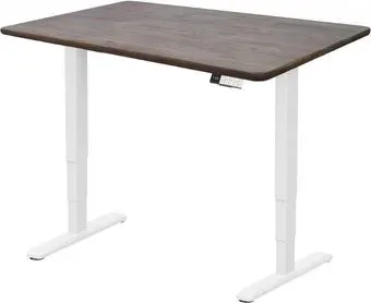 ErgoSmart Wooden Unique Ergo Desk 1300х750х27 мм (прямой край, дуб галифакс/белый)