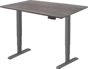 ErgoSmart Wooden Unique Ergo Desk 1300х750х27 мм (скошенный край, дуб галифакс/черный)