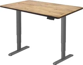 ErgoSmart Wooden Unique Ergo Desk 1300х750х27 мм (прямой край, дуб натуральный/черный)