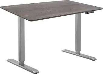 ErgoSmart Wooden Manual DESKFIT DF100 1300х750х27 мм (скошенный край, дуб галифакс/серый)