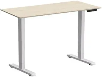 WellDesk Prime 1300x675х18 с электроприводом (белый/сосна аланд полярная)