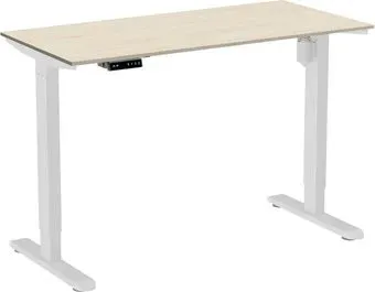 WellDesk Light 1300x675х18 с электроприводом (белый/сосна аланд полярная)