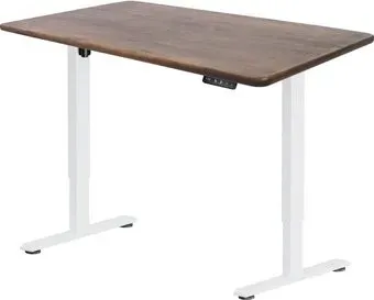 ErgoSmart Wooden Electric Desk Prime 1300х750х27 мм (прямой край, дуб мореный/белый)