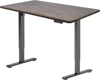 ErgoSmart Wooden Electric Desk Prime 1300х750х27 мм (прямой край, дуб галифакс/черный)