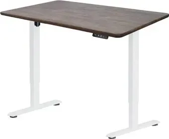 ErgoSmart Wooden Electric Desk Prime 1300х750х27 мм (прямой край, дуб галифакс/белый)