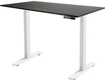 ErgoSmart Manual Desk Compact FR 1200х650х25 мм (ЛДСП эвкалипт темно-коричневый/белый)