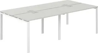 Norden 240х123.8х75 SG.251.SH.63.WH (белый/серый бархат)