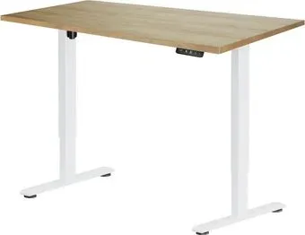 ErgoSmart Electric Desk Prime 1200х650х25 мм (дуб натуральный/белый)