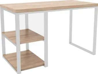 Hype Mebel Дэск-2 120x60 (белый/дуб галифакс натуральный)