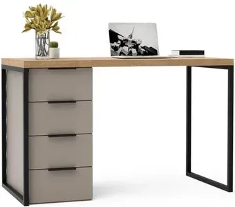 Crafto Кихот Лофт 03 120x60x75 (латте/золотистый дуб)