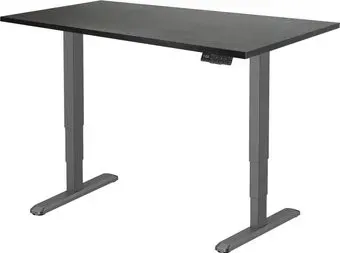 ErgoSmart Unique Ergo Desk 1360x800x36мм (эвкалипт темно-коричневый/черный)