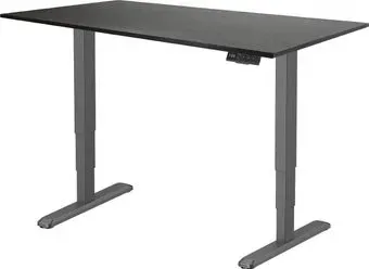 ErgoSmart Unique Ergo Desk 1380x800x18мм (эвкалипт темно-коричневый/черный)