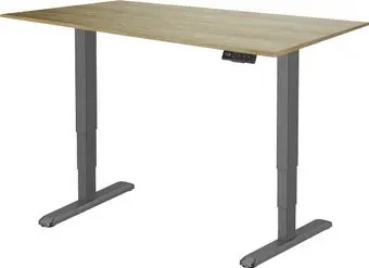 ErgoSmart Unique Ergo Desk 1380x800x18мм (дуб натуральный/черный)