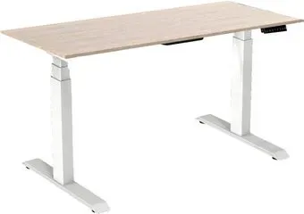 WellDesk с электроприводом Bosch двухмоторный 18мм (ясень шимо, белый)
