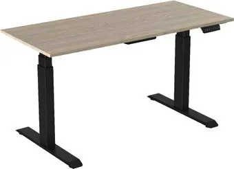 WellDesk с электроприводом Bosch двухмоторный 28мм (ясень шимо, черный)