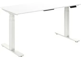 WellDesk с электроприводом двухмоторный 28мм (пепел 621, белый)