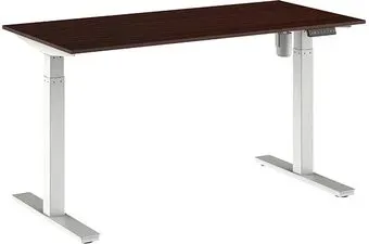 WellDesk с электроприводом одномоторный 28мм (дуб стирлинг, белый)