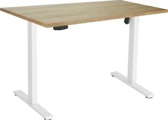 ErgoSmart Electric Desk Slim 1380х800х25 мм (дуб натуральный/белый)