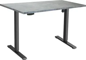 ErgoSmart Electric Desk Slim 1380х800х25 мм (бетон чикаго/черный)