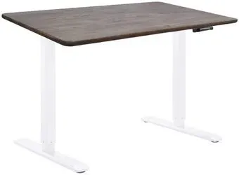 ErgoSmart Wooden Manual DESKFIT DF100 1200х600х27 мм (прямой край, дуб галифакс/белый)