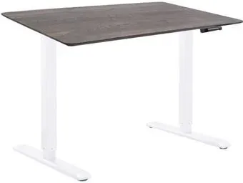 ErgoSmart Wooden Manual DESKFIT DF100 1300х750х27 мм (скошенный край, дуб галифакс/белый)