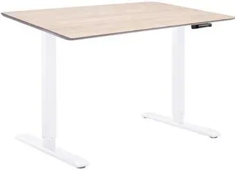 ErgoSmart Wooden Manual DESKFIT DF100 1300х750х27 мм (скошенный край, дуб беленый/белый)