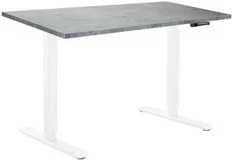 ErgoSmart Manual DESKFIT DF100 1360х800х36 мм (бетон чикаго/белый)