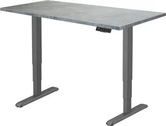 ErgoSmart Unique Ergo Desk 1380х800х25 мм (бетон чикаго/черный)