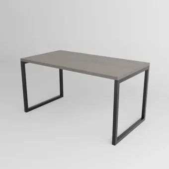 TMB Loft Трентон разборный 1300x700 18 мм (дуб давос трюфель/черный)