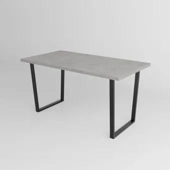 TMB Loft Слэнд разборный 1200x600 18 мм (бетон чикаго светло-серый/черный)