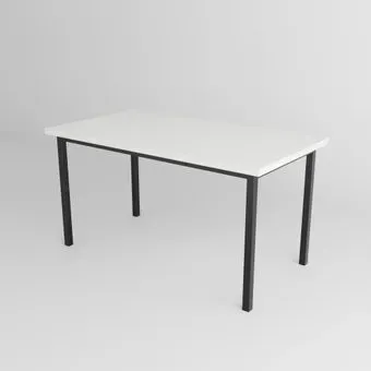 TMB Loft Дарен разборный 1300x600 18 мм (белый премиум/черный)