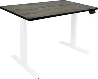 ErgoSmart Wooden Ergo Desk Prime 1300х750х27 мм (прямой край, дуб галифакс/белый)