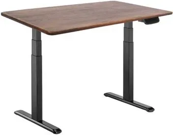 ErgoSmart Wooden Ergo Desk Prime 1300х750х27 мм (прямой край, дуб мореный/черный)