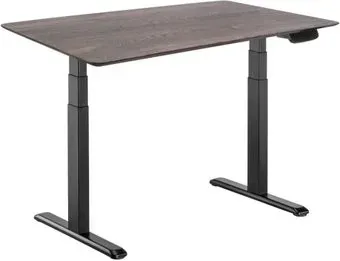 ErgoSmart Wooden Ergo Desk Prime 1300х750х27 мм (скошенный край, дуб галифакс/черный)