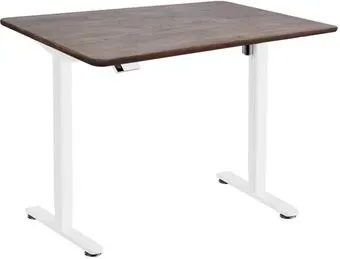 ErgoSmart Wooden Electric Desk Slim 1300х750х27 мм (прямой край, дуб галифакс/белый)