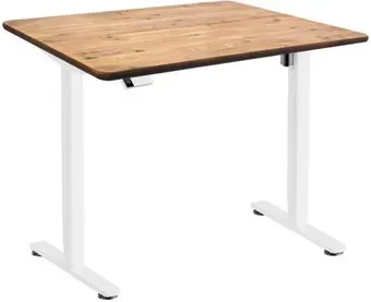 ErgoSmart Wooden Electric Desk Slim 1300х750х27 мм (прямой край, дуб натуральный/белый)