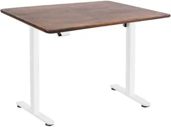 ErgoSmart Wooden Electric Desk Slim 1300х750х27 мм (прямой край, дуб мореный/белый)