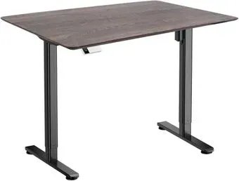 ErgoSmart Wooden Electric Desk Slim 1300х750х27 мм (скошенный край, дуб галифакс/черный)